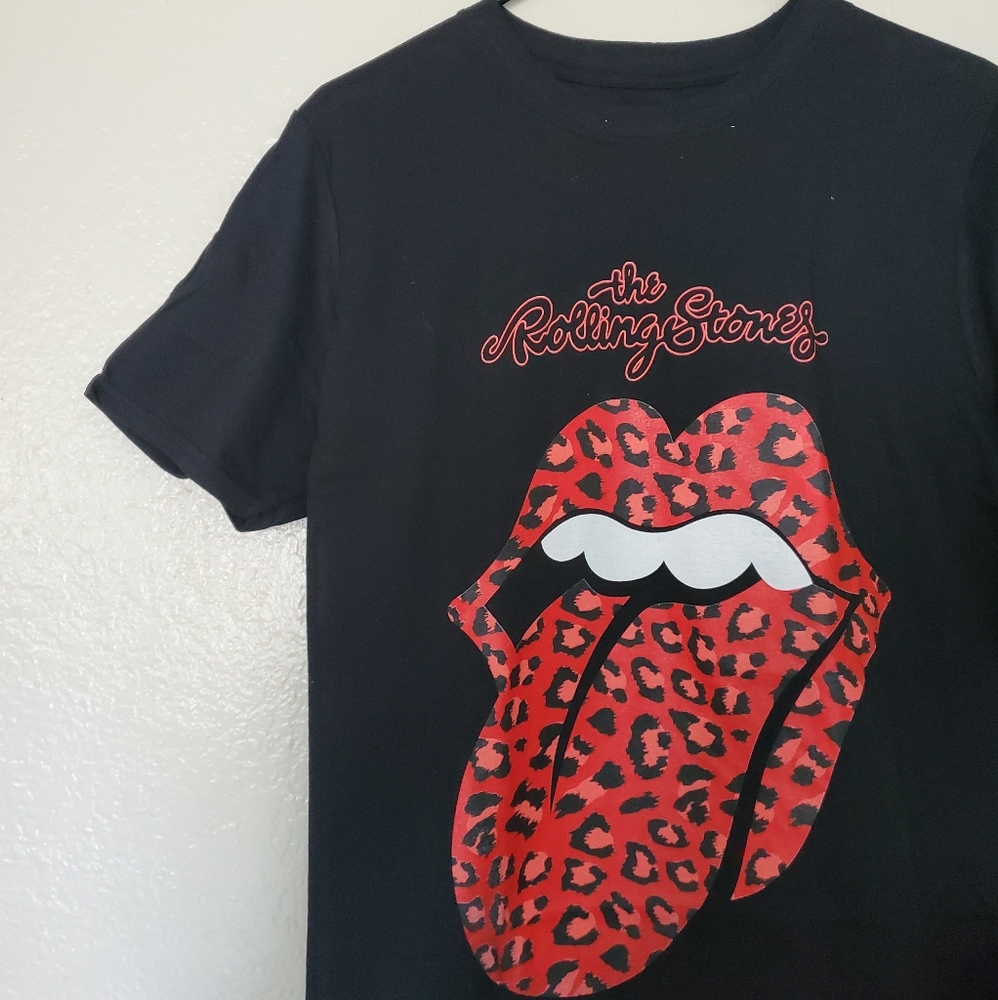 The Rolling Stones Tongue Cheetah Band Tee - Picture 4 of 6